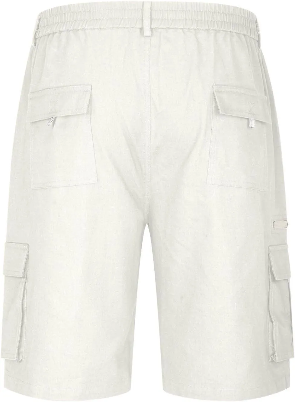 Men Shorts Casual Cargo Shorts Elastic Waist Multi Pocket Tooling Shorts Outdoor Fashion Regular Fit Athletic Shorts