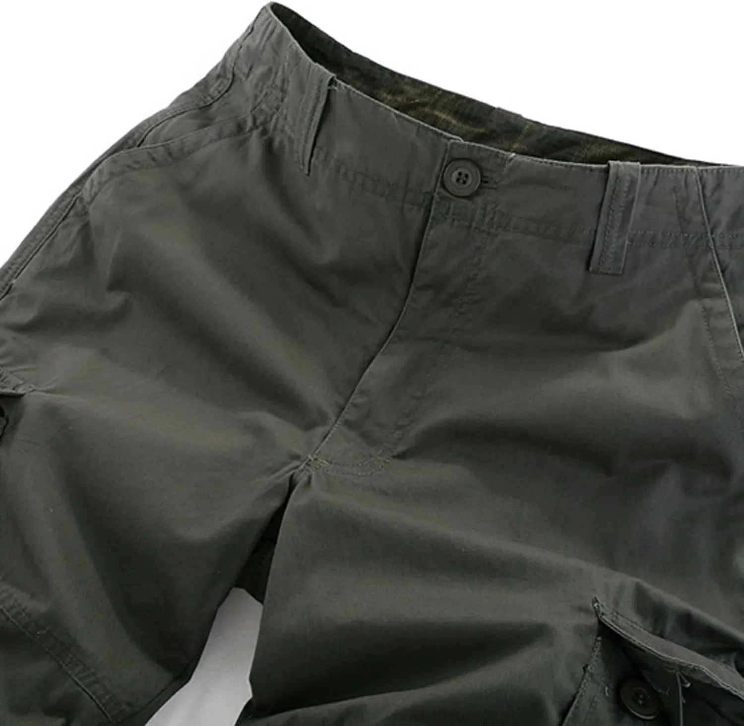 Mens Big and Tall Shorts Buckle Zipper Cargo Shorts Multi Pocket Casual Athletic Shorts Trendy Outfits Clothing 2024