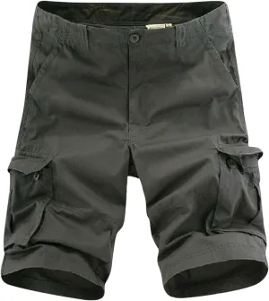 Mens Big and Tall Shorts Buckle Zipper Cargo Shorts Multi Pocket Casual Athletic Shorts Trendy Outfits Clothing 2024