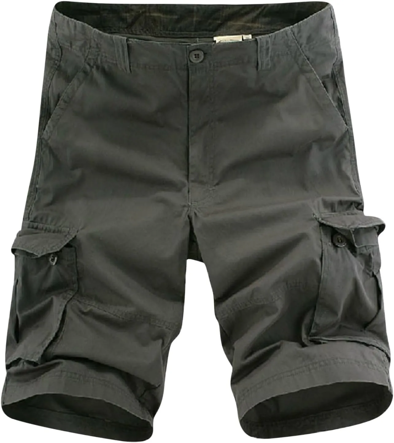 Mens Big and Tall Shorts Buckle Zipper Cargo Shorts Multi Pocket Casual Athletic Shorts Trendy Outfits Clothing 2024