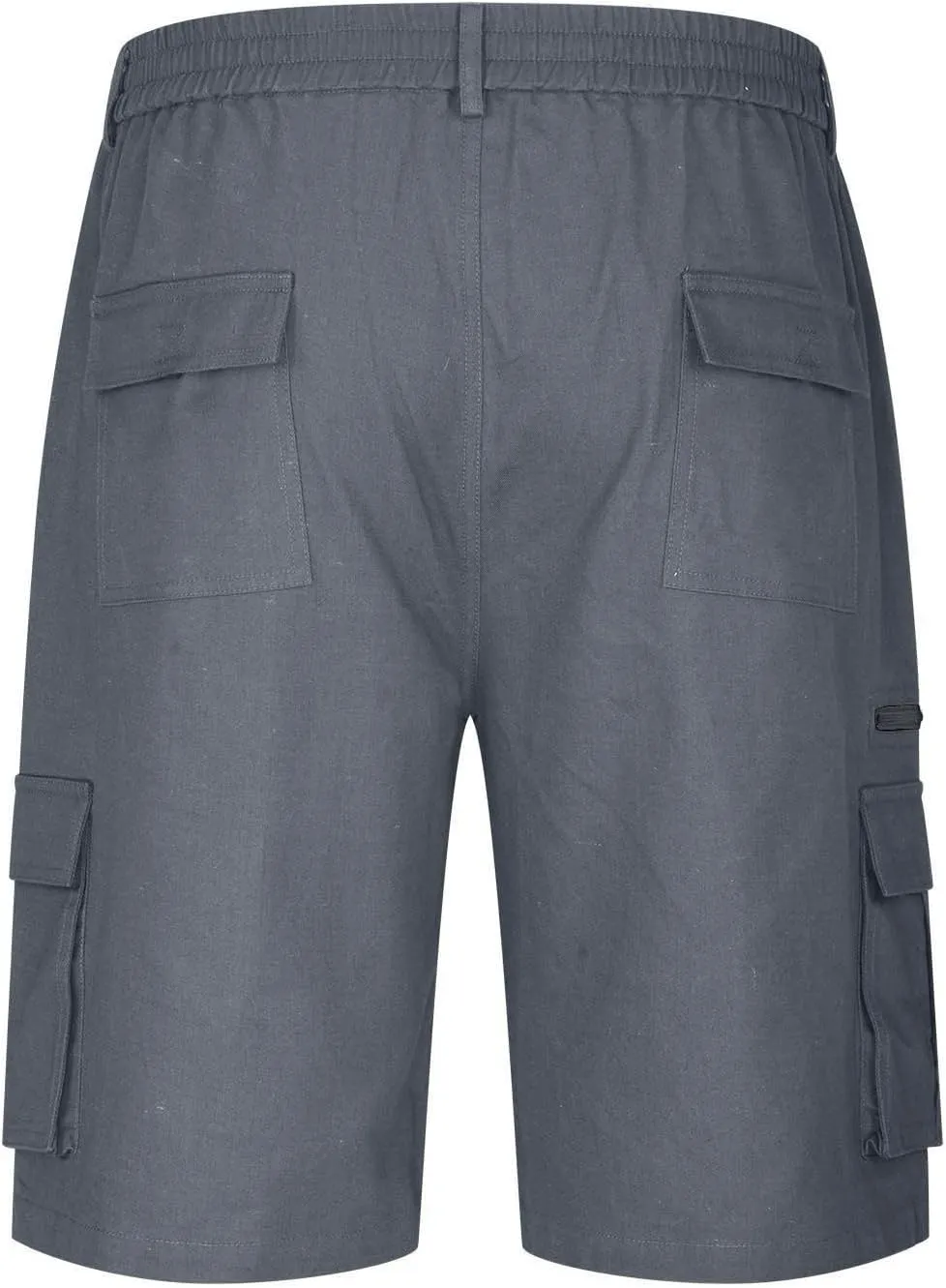 Men's Cargo Shorts Multi Pocket Outdoor Adventure Casual Elastic Waistband Breathable Summer Travel Shorts