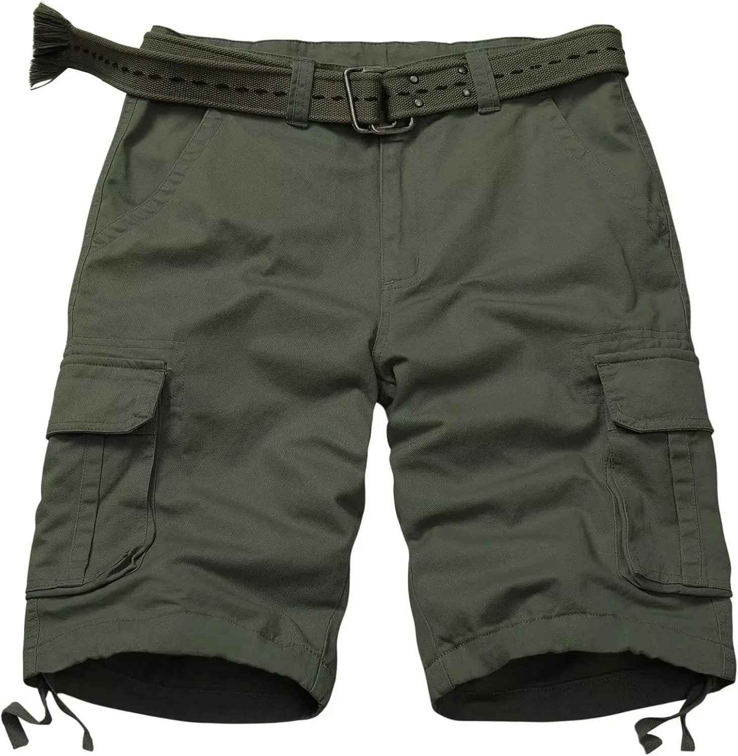 Mens Cargo Shorts Relaxed Fit Camo Casual Shorts Multi-Pocket Work Shorts with Pockets 11" Inseam