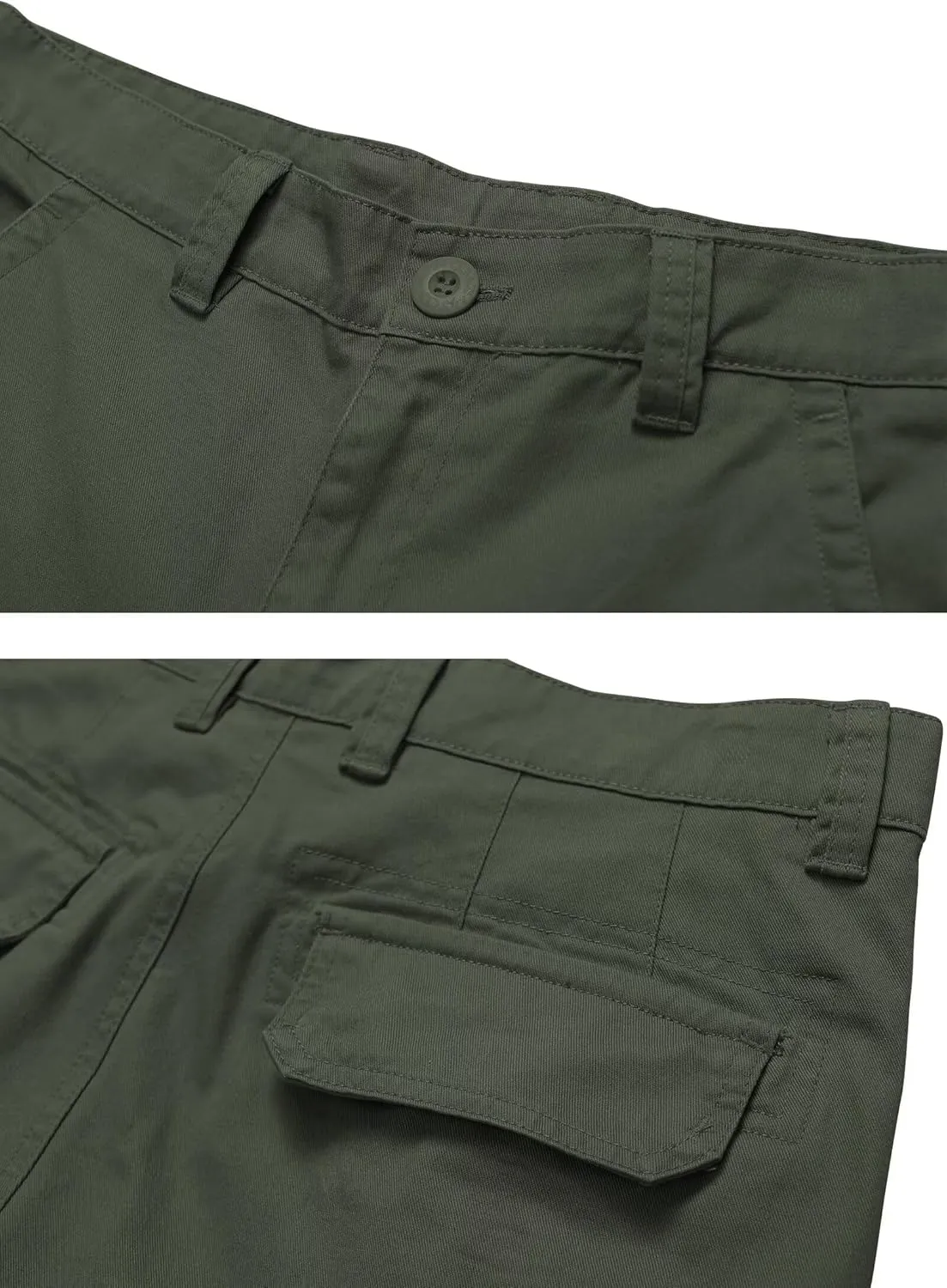 Mens Cargo Shorts Relaxed Fit Camo Casual Shorts Multi-Pocket Work Shorts with Pockets 11" Inseam