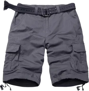 Mens Cargo Shorts Relaxed Fit Camo Casual Shorts Multi-Pocket Work Shorts with Pockets 11" Inseam