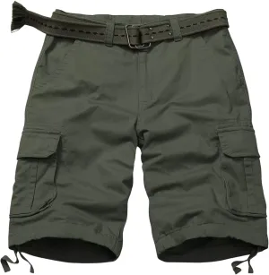 Mens Cargo Shorts Relaxed Fit Camo Casual Shorts Multi-Pocket Work Shorts with Pockets 11" Inseam