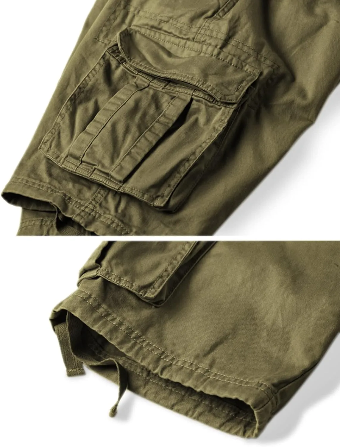 Mens Cargo Shorts Relaxed Fit Camo Casual Shorts Multi-Pocket Work Shorts with Pockets 11" Inseam