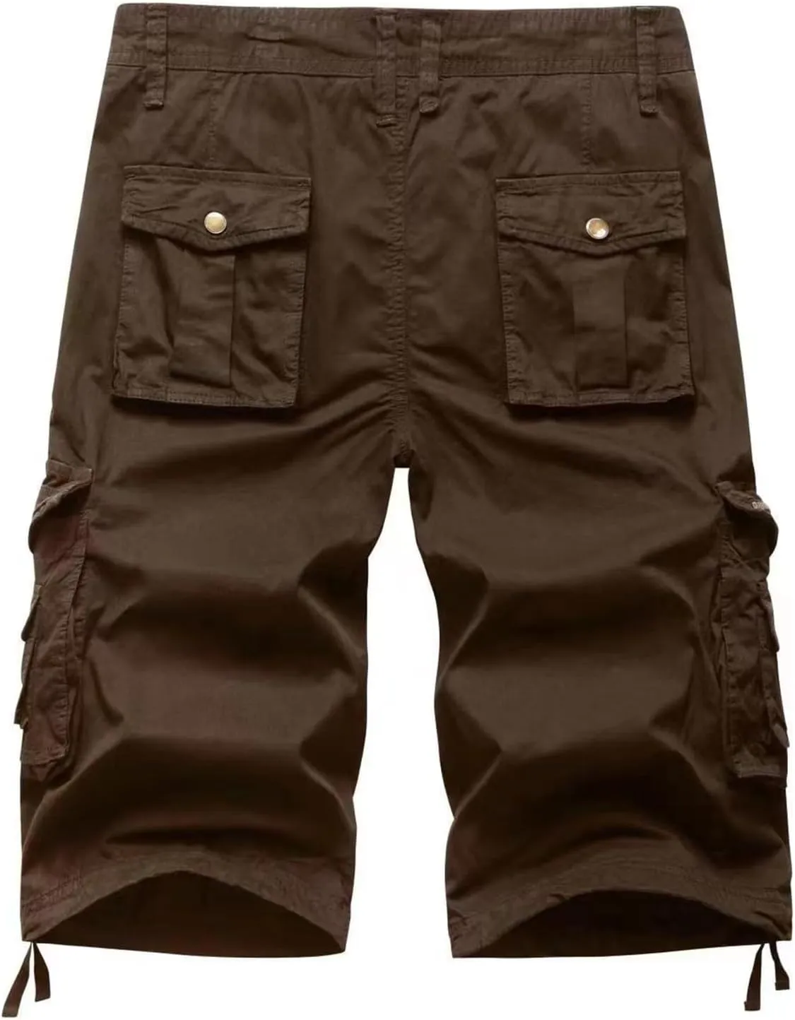 Mens Cargo Shorts Twill Cotton Multi Pocket Relaxed Fit Below Knee Camo Cargo Shorts for Men