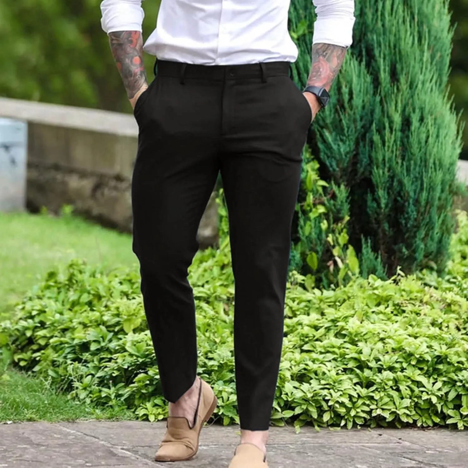 Men's Casual Cargo Pants Pants Cotton Pocket Multi Color Large Sanitary Pants Lightweight Quick Dry