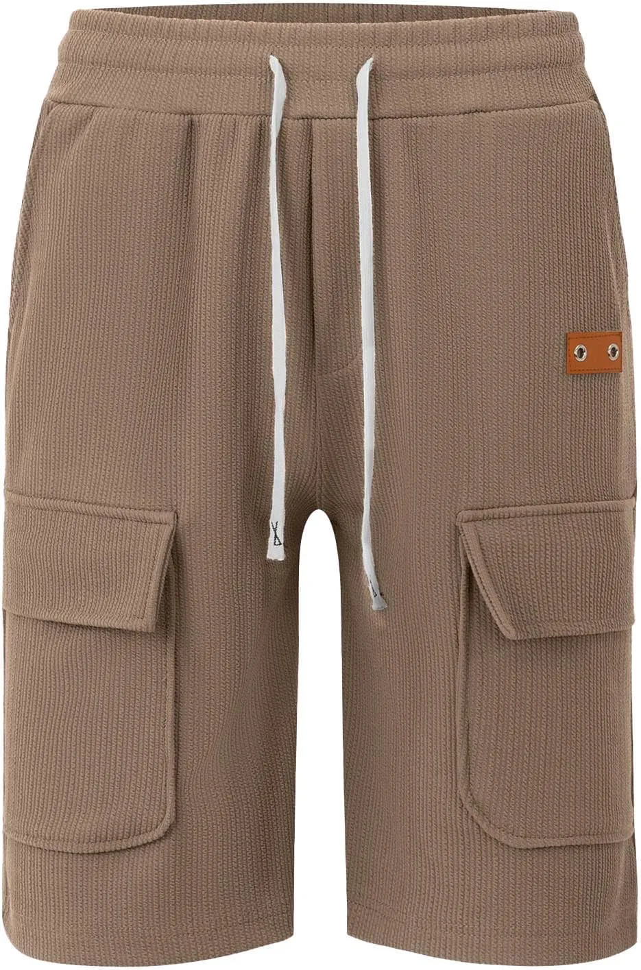 Mens Casual Summer Shorts Cargo Design Lightweight Stretch Waist Multi Pocket Outdoor Lounge Wear
