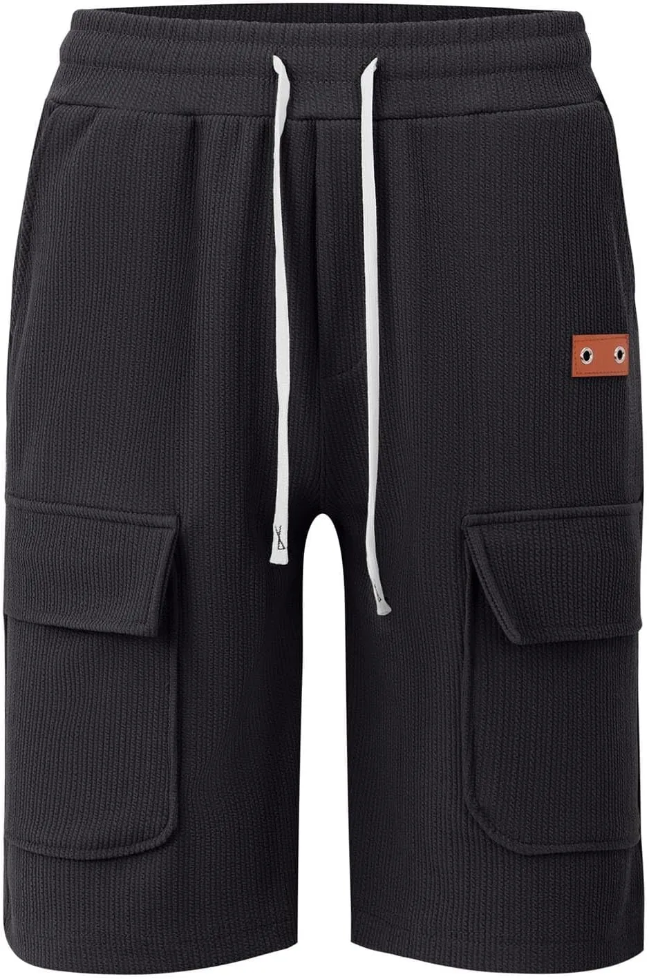 Mens Casual Summer Shorts Cargo Design Lightweight Stretch Waist Multi Pocket Outdoor Lounge Wear