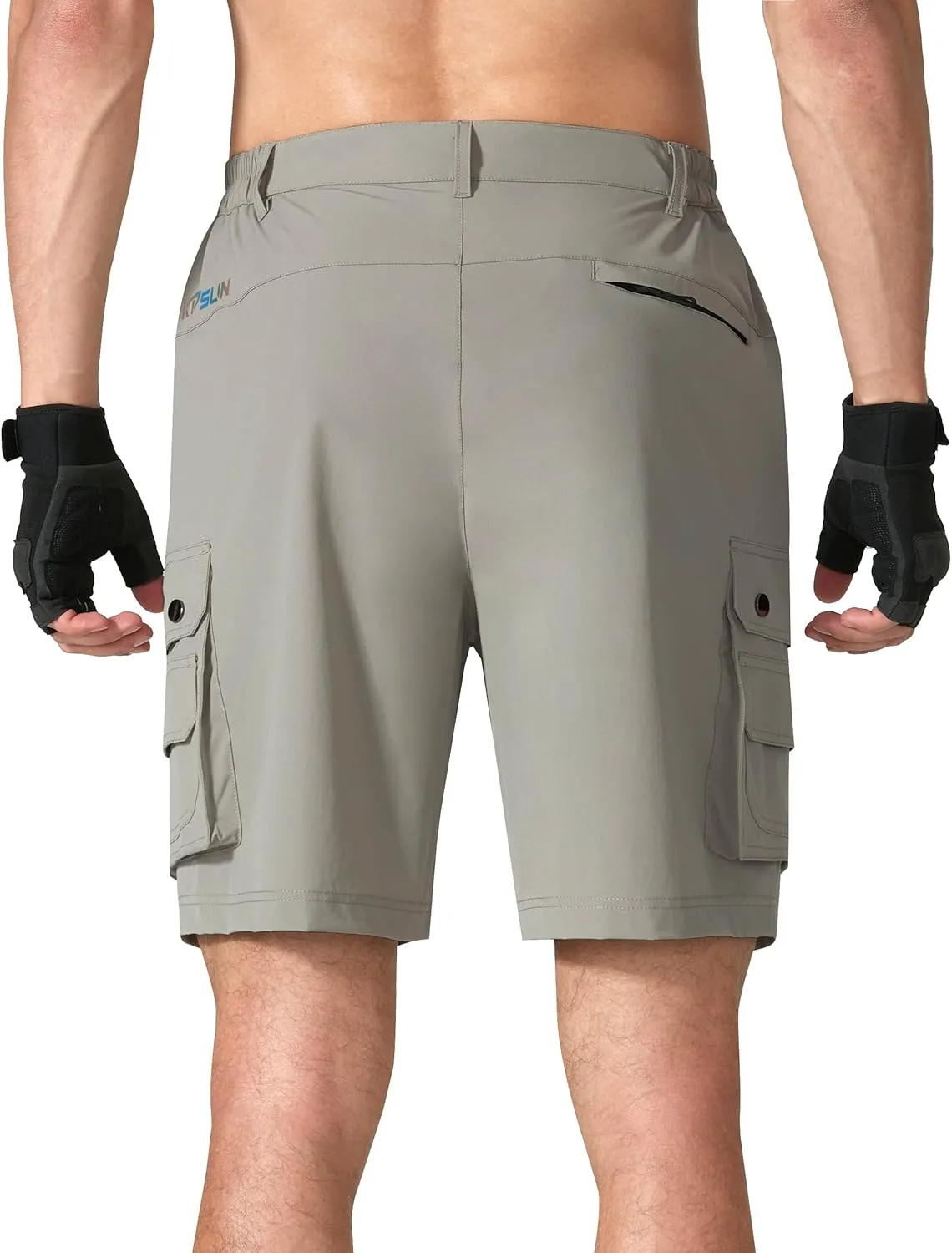 Mens Golf Shorts Quick Dry Casual Cargo Hiking Work Shorts with Multi Pocket for Travel Fishing Tactical