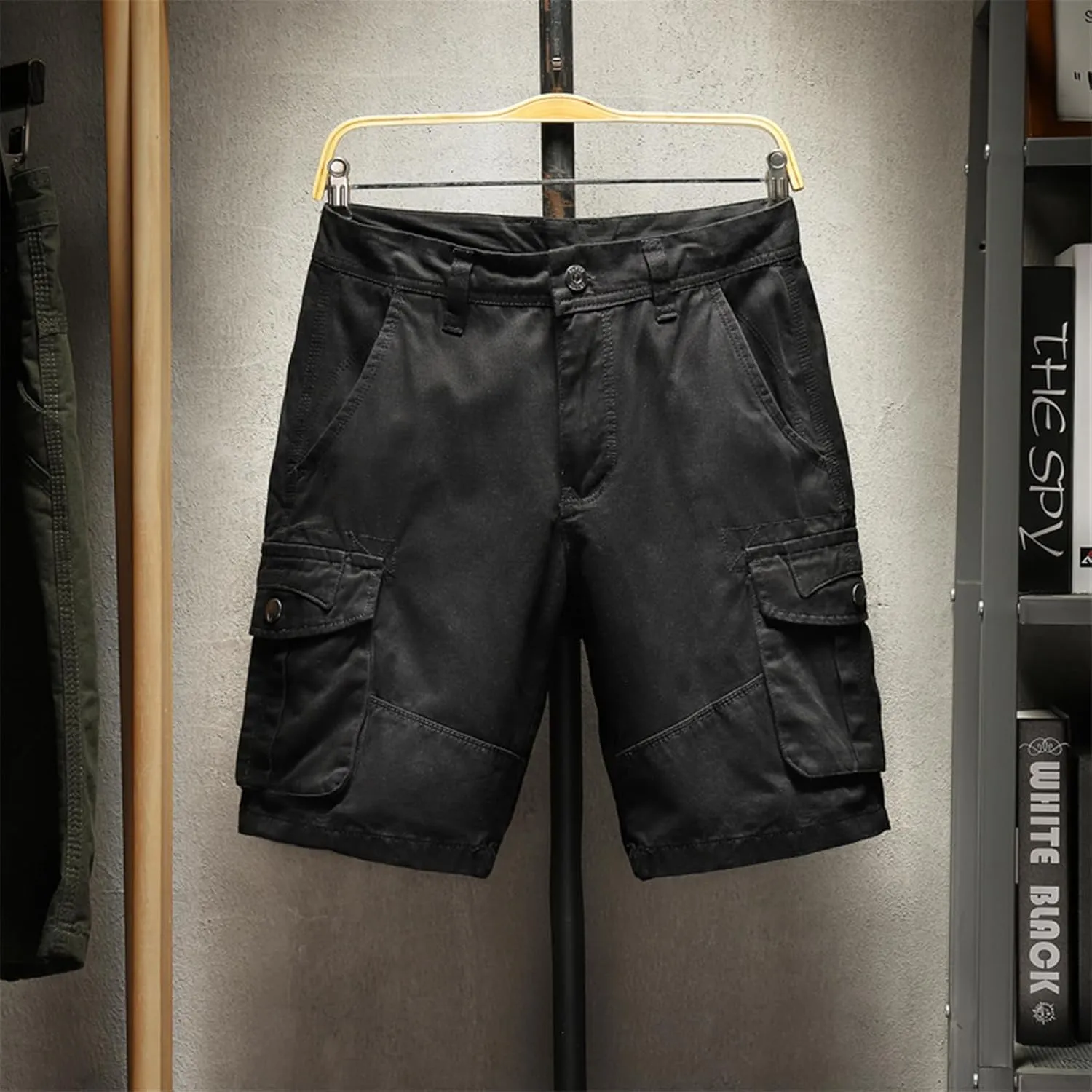 Men's Hiking Cargo Shorts Water Resistant Quick Dry Outdoor Tactical Shorts with Multi Pocket for Fishing Travel