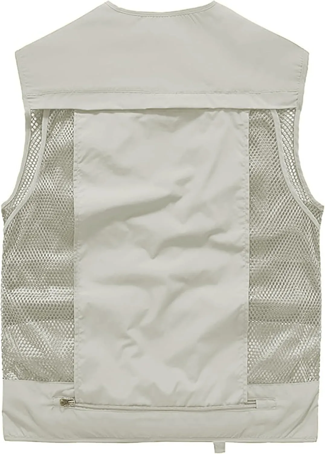 Men's Lightweight Mesh Fishing Vest Utility Outdoor Multi-Pocket Hunting Cargo Vest
