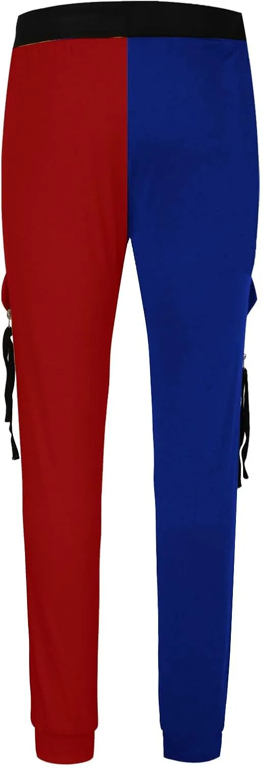 Mens Pants Drawstring Color Block Fashion Sports Joggers for Men Athletic Trendy 2025 Taperd Pants with Pocket