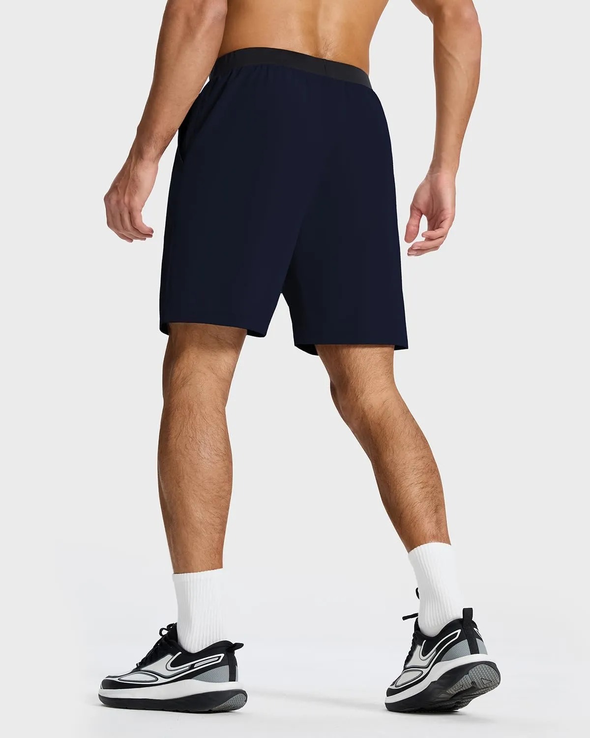 Men's Running Athletic Workout Gym Shorts Lightweight Quick Dry for Men Active with Hidden Zip Pocket
