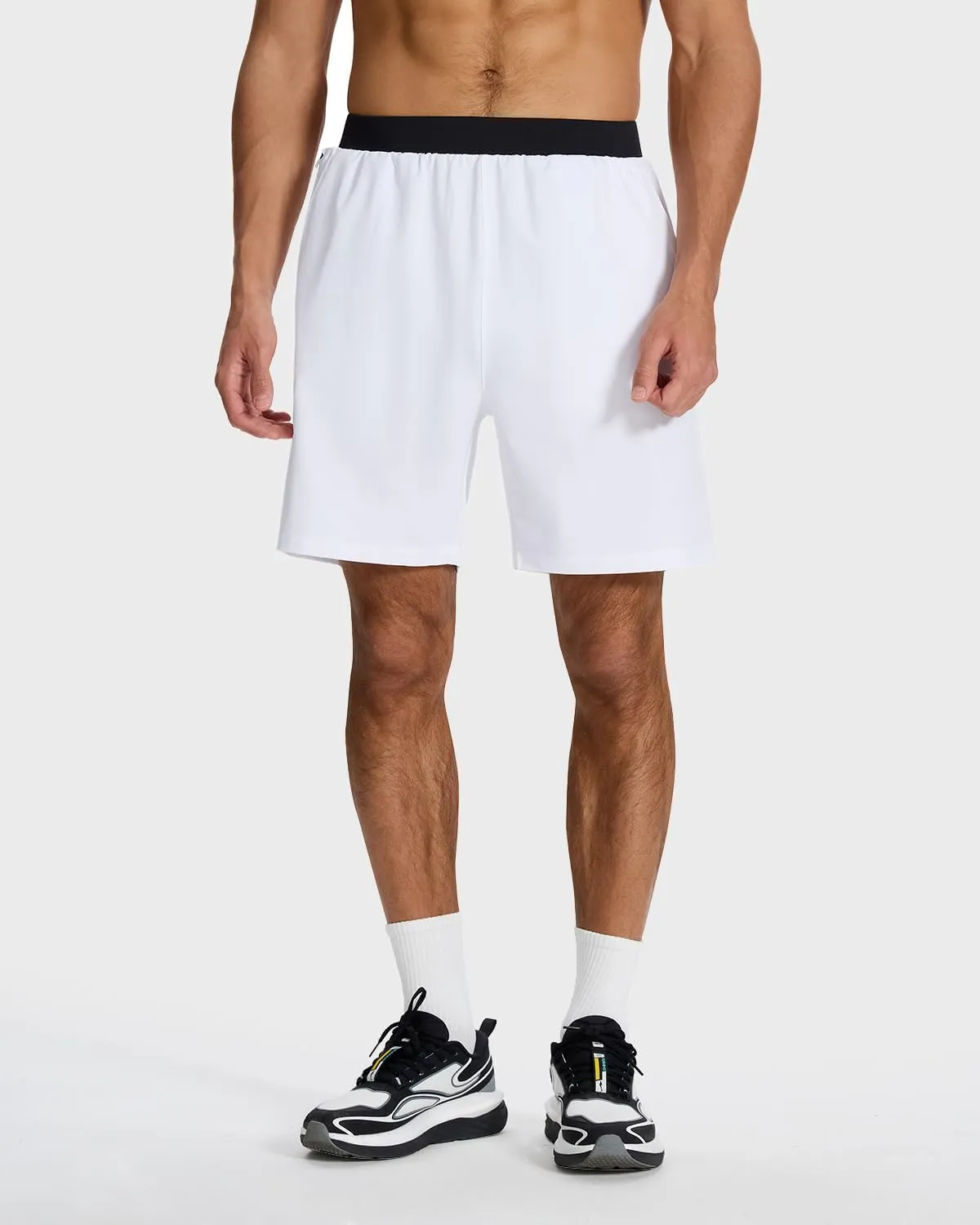 Men's Running Athletic Workout Gym Shorts Lightweight Quick Dry for Men Active with Hidden Zip Pocket