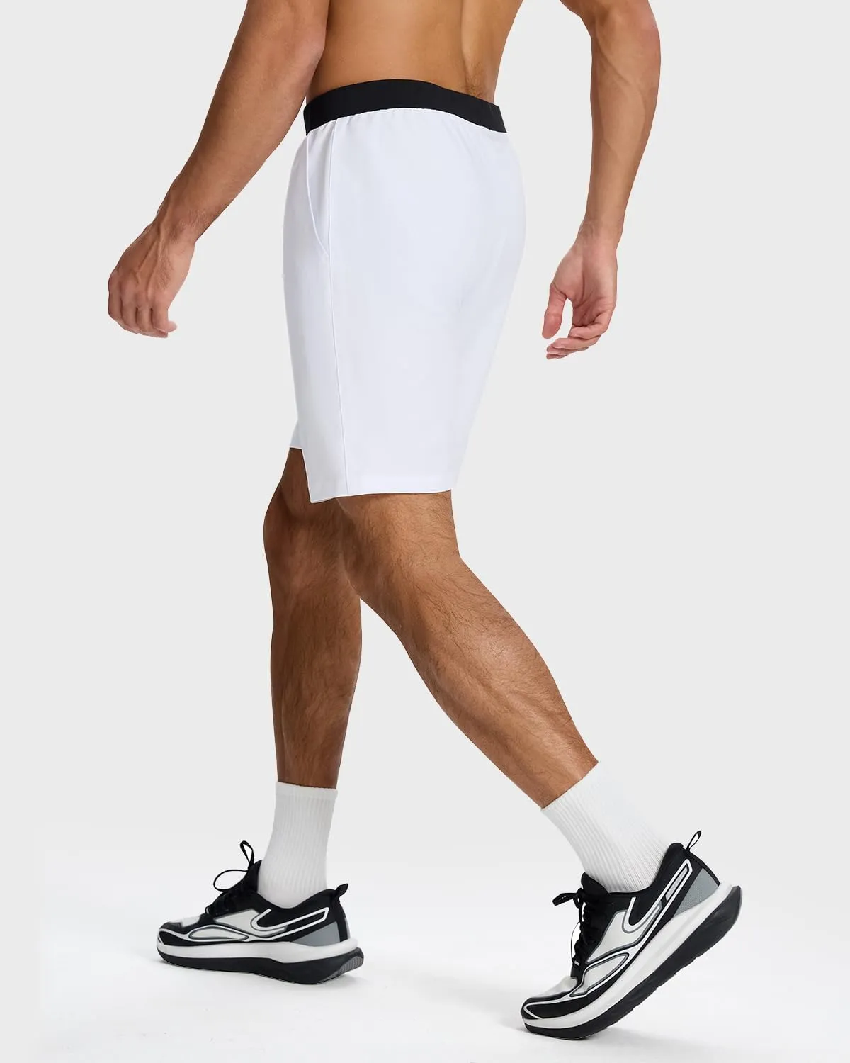 Men's Running Athletic Workout Gym Shorts Lightweight Quick Dry for Men Active with Hidden Zip Pocket
