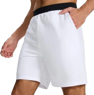 Men's Running Athletic Workout Gym Shorts Lightweight Quick Dry for Men Active with Hidden Zip Pocket