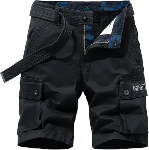 Men's Slim Fit Military Cargo Shorts Summer Multi Pockets Cotton Tactical Shorts