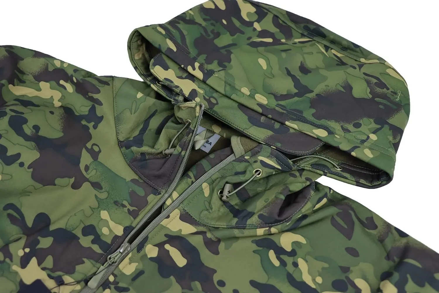Men's Softshell Jacket Waterproof Fleece Hooded Outdoor Hunting Coat