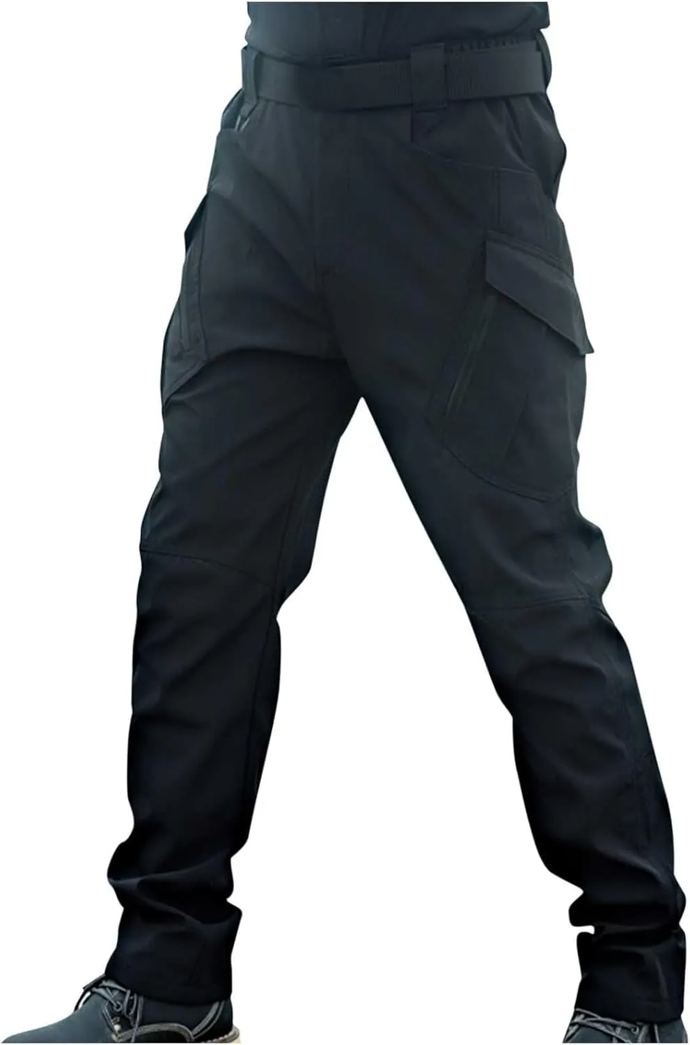 Men's Tactical Cargo Pants Water Resistant Hiking Relaxed Fit Pants Combat Active Cargo Work Pants with Multi Pocket