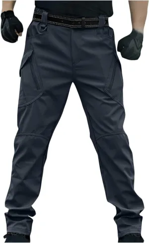 Men's Tactical Cargo Pants Water Resistant Hiking Relaxed Fit Pants Combat Active Cargo Work Pants with Multi Pocket