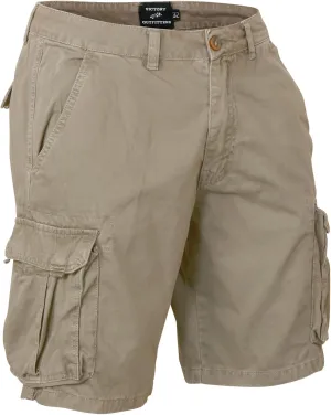 Men's Twill Cargo Shorts Cotton Lightweight Multi Pocket Casual Outdoor Hiking Shorts