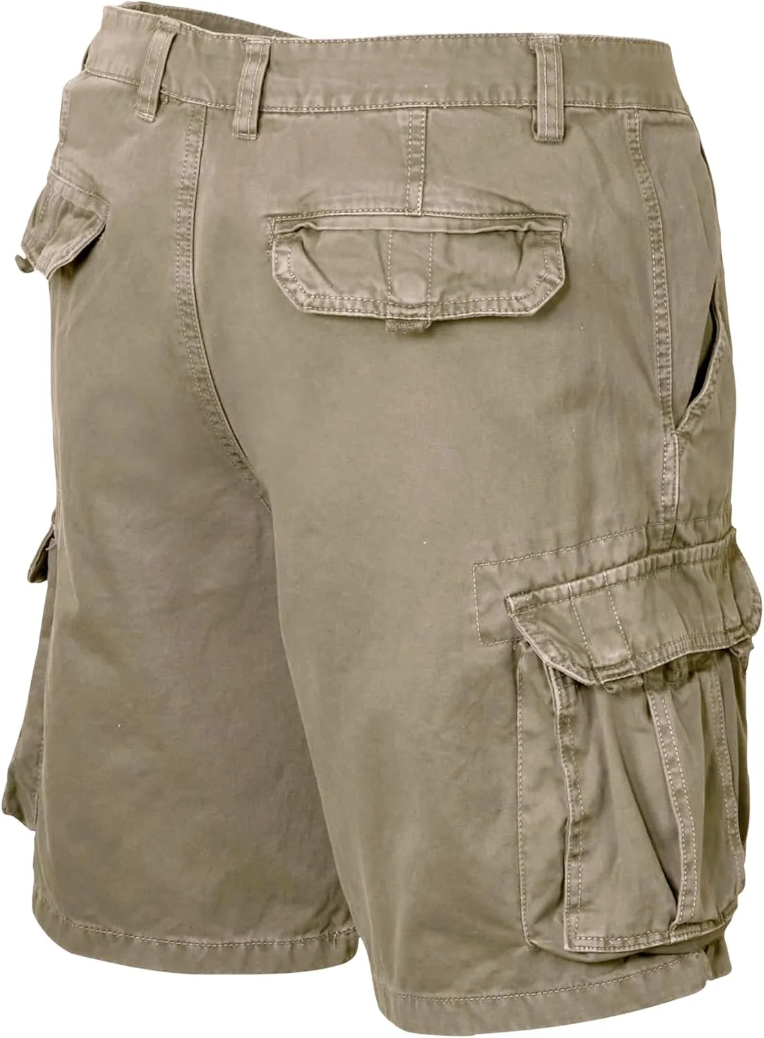 Men's Twill Cargo Shorts Cotton Lightweight Multi Pocket Casual Outdoor Hiking Shorts