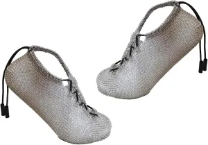 Minimalist Barefoot Sock Shoes Chain Mail Shoes for Women and Men, Stainless Steel Cut Resistant Water Shoes, Portable & Multi-Purpose