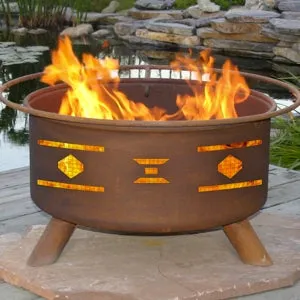 Mosaic Santa Fe Outdoor Wood Burning Fire Pit - F101