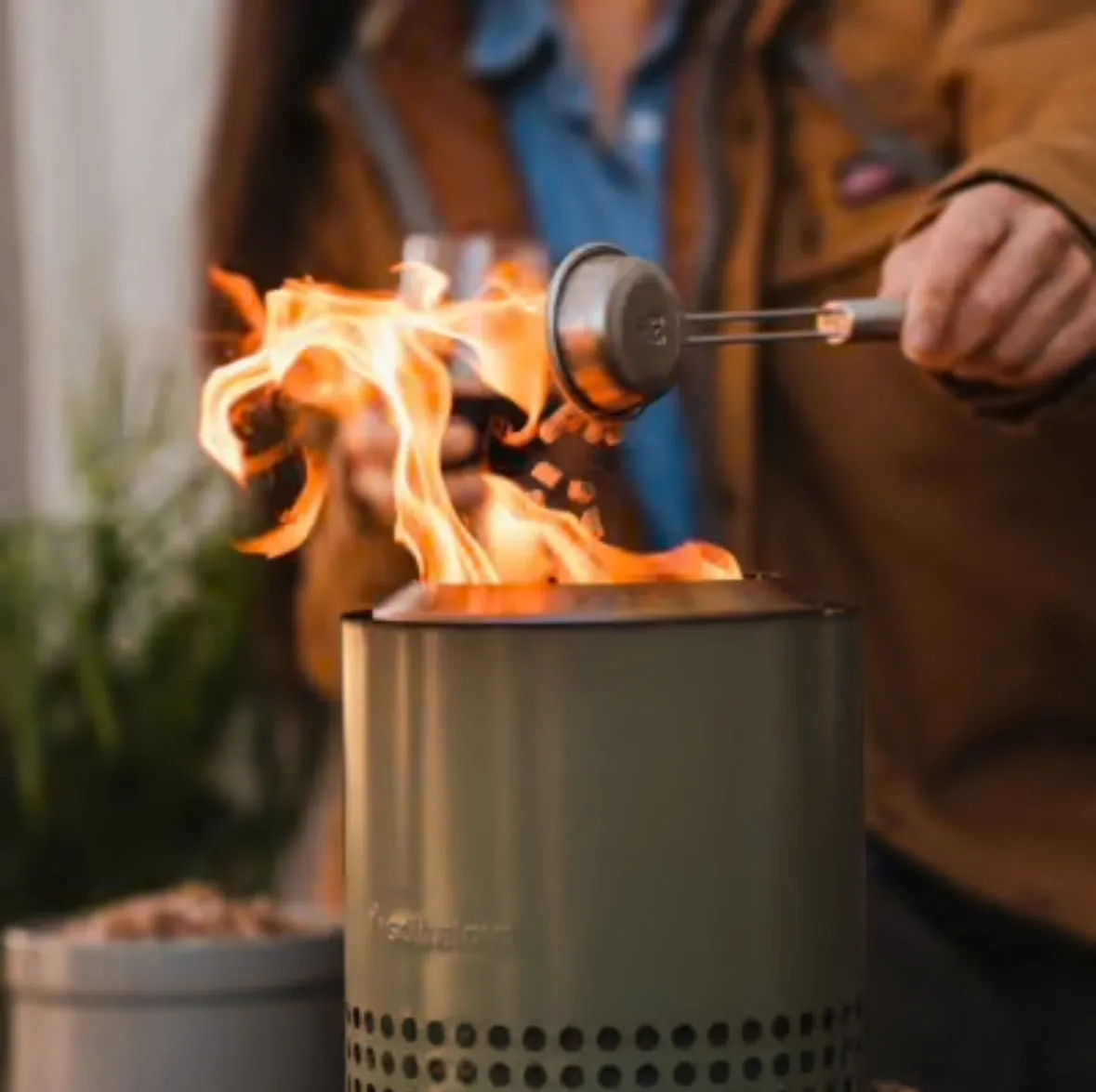 MOSS x SOLO STOVE tabletop fire pit