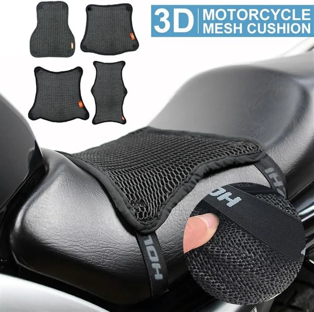 Motorcycle Seat Cover Motorcycle Seat Cushion Breathable Heat Insulation Air Pad Cover Anti Slip Sunscreen Honeycomb Motorcycle Seat Cover