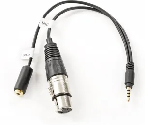 Movo TCB2 XLR Microphone to TRRS Smartphone Adapter with Headphone Jack - Compatible with iPhone and Android - XLR Female to 3.5mm Male Y Splitter