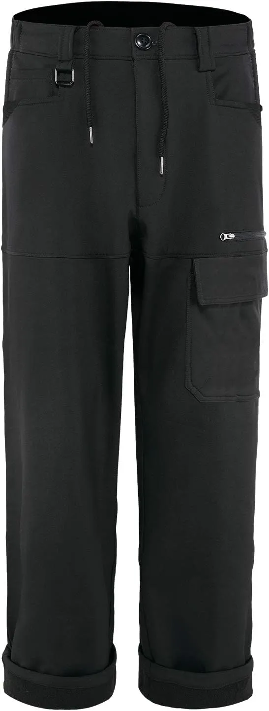 Mr.Stream Men's Hiking Multi Pocket Mountain Outdoor Trekking Sports Camping Windproof Fleece Pants