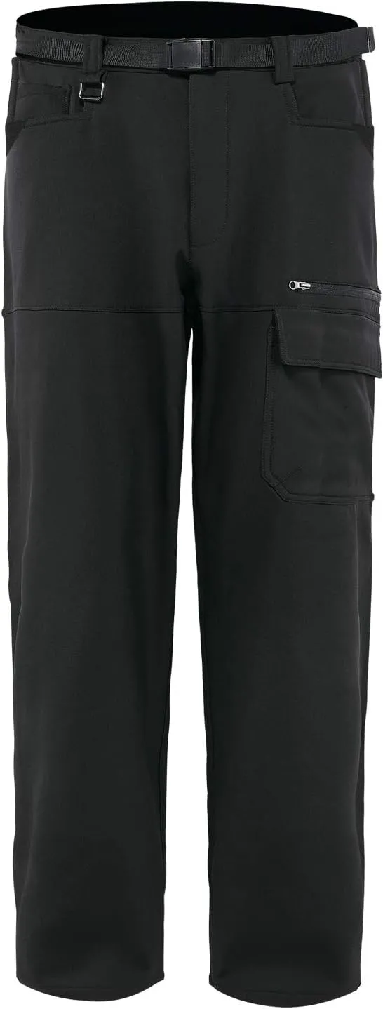 Mr.Stream Men's Hiking Multi Pocket Mountain Outdoor Trekking Sports Camping Windproof Fleece Pants