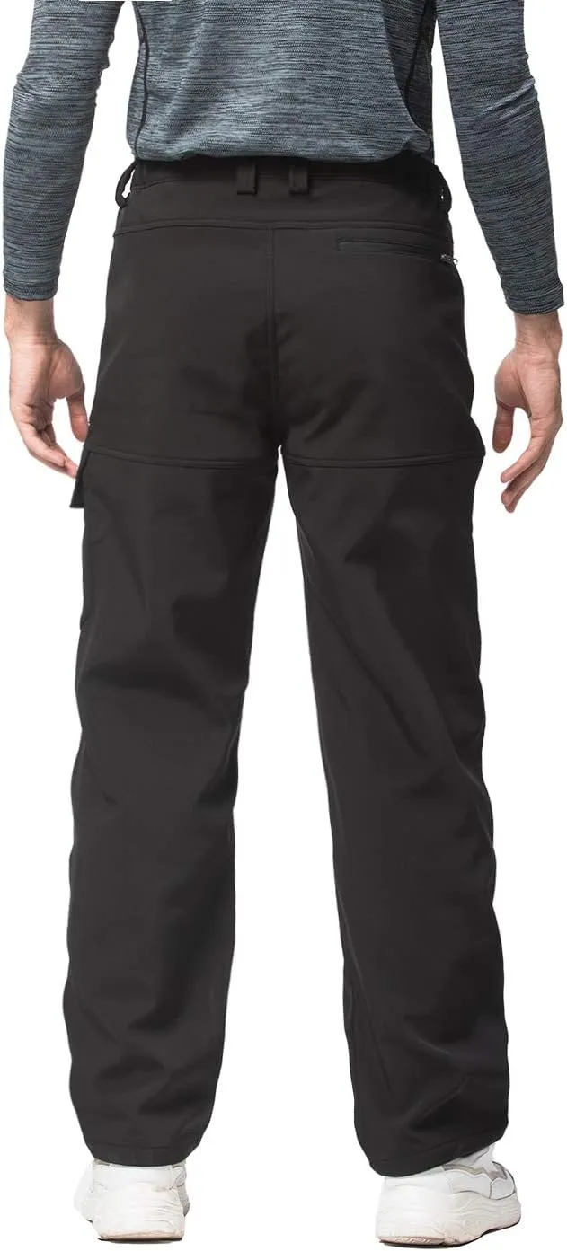 Mr.Stream Men's Hiking Multi Pocket Mountain Outdoor Trekking Sports Camping Windproof Fleece Pants