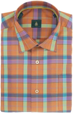 Multi Color Plaid Anderson Classic Fit Sport Shirt