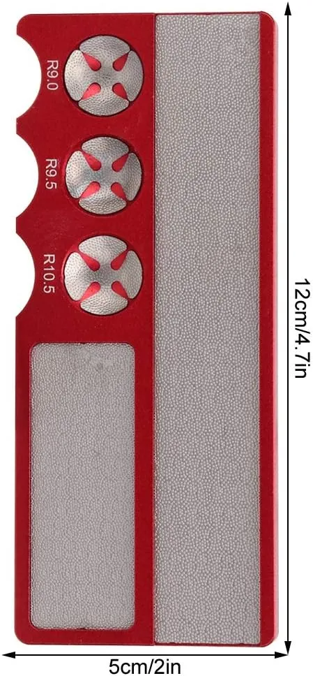 Multifunction Snooker Pool Cue Tip Shaper, Cue Tip Shaper, Cue Repair Kit, Cue Tip Radian Shaper Grinding Repair Toolred