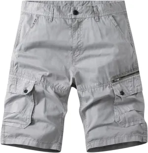 Muscularfit Big and Tall Cargo Shorts for Men 2024 Fashion Multi Pocket Summer Beach Shorts Casual Tooling Shorts Outdoor