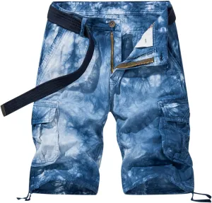 Muscularfit Cargo Shorts Men Regular Fit Camouflage Shorts Multi Pocket Camo Tooling Shorts Summer Casual Work Beach Shorts