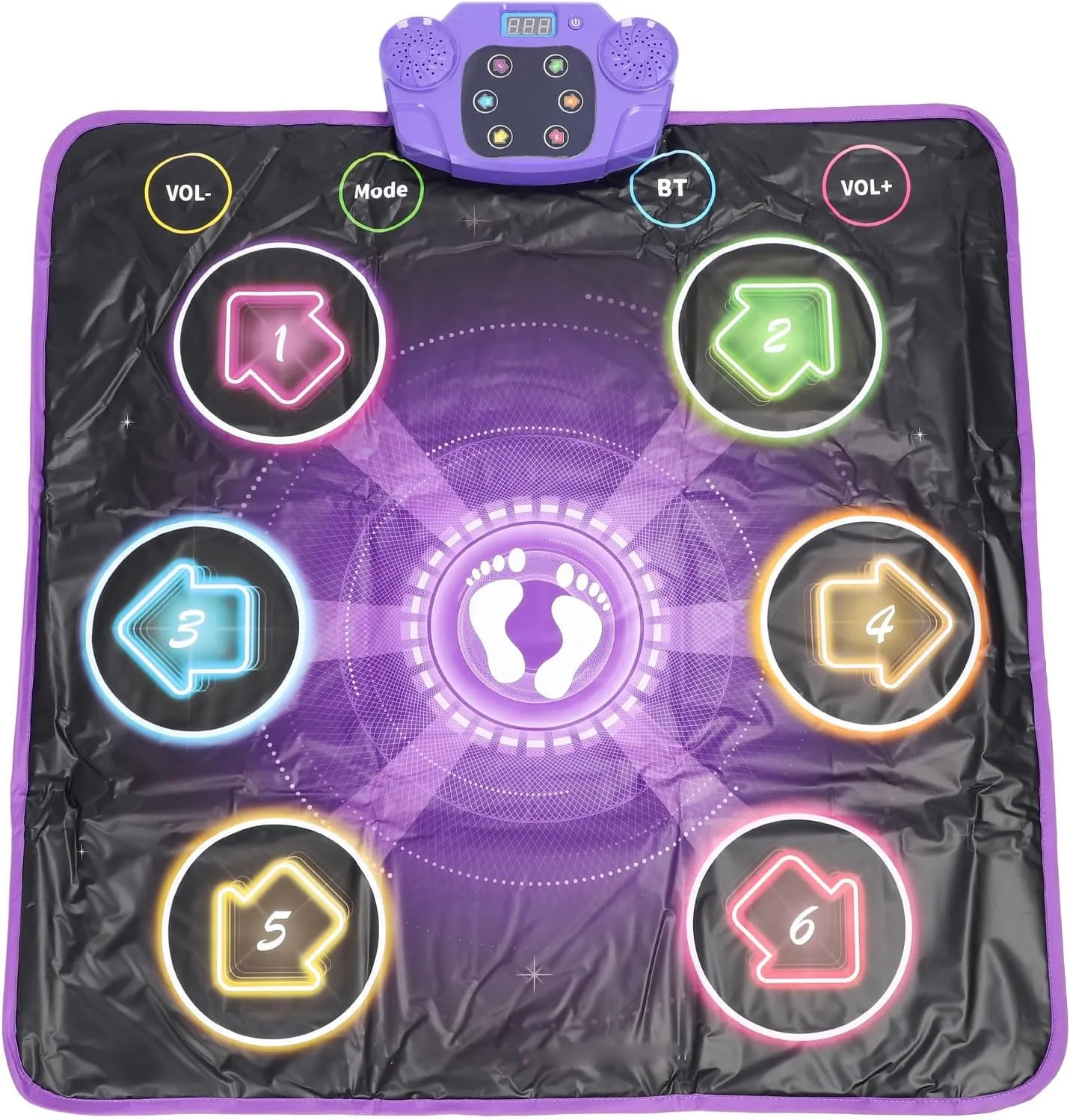 Music Dance Mat, Electronic Dance Pad, Music Dance Game Pad Suitable for Party and Outdoors