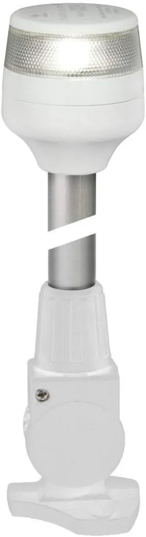 My Hella Lights 980960291 Hella Marine 2nm All Round White Fold Down Pole Navigation Lamp - 8 - White Base