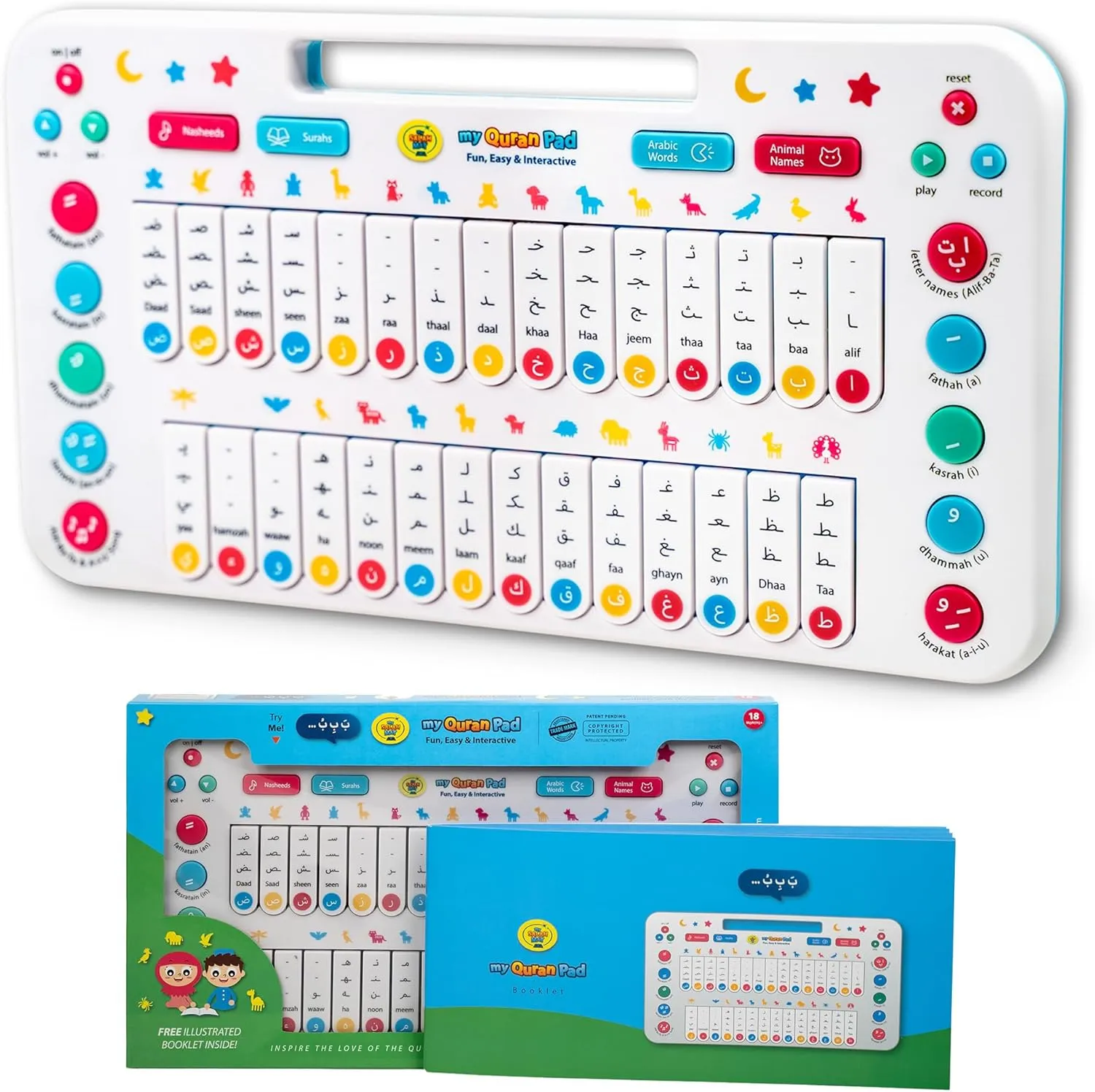 My Salah Mat My Quran Pad | Interactive Arabic Learning Pad for Kids