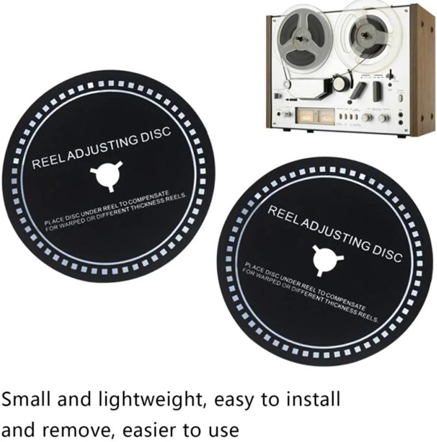 Nab HUB Adapter Spacer, 2 Piece 82mm Nab HUB Adapter Spacer for Revox Studer Revox, for Teac Reel to Reel Tape Recorder, Compatible Professional Sound Equipment (0.7mm)