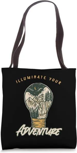 Nature-Inspired - Illuminate Your Adventure - Campsite Woods Tote Bag