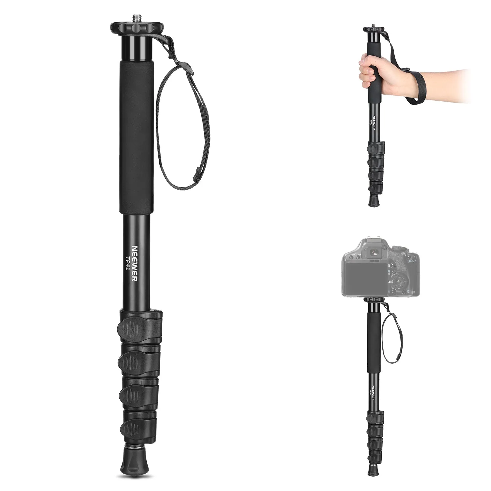 NEEWER TP41 61"/155cm Aluminum Alloy Camera Monopod Stand