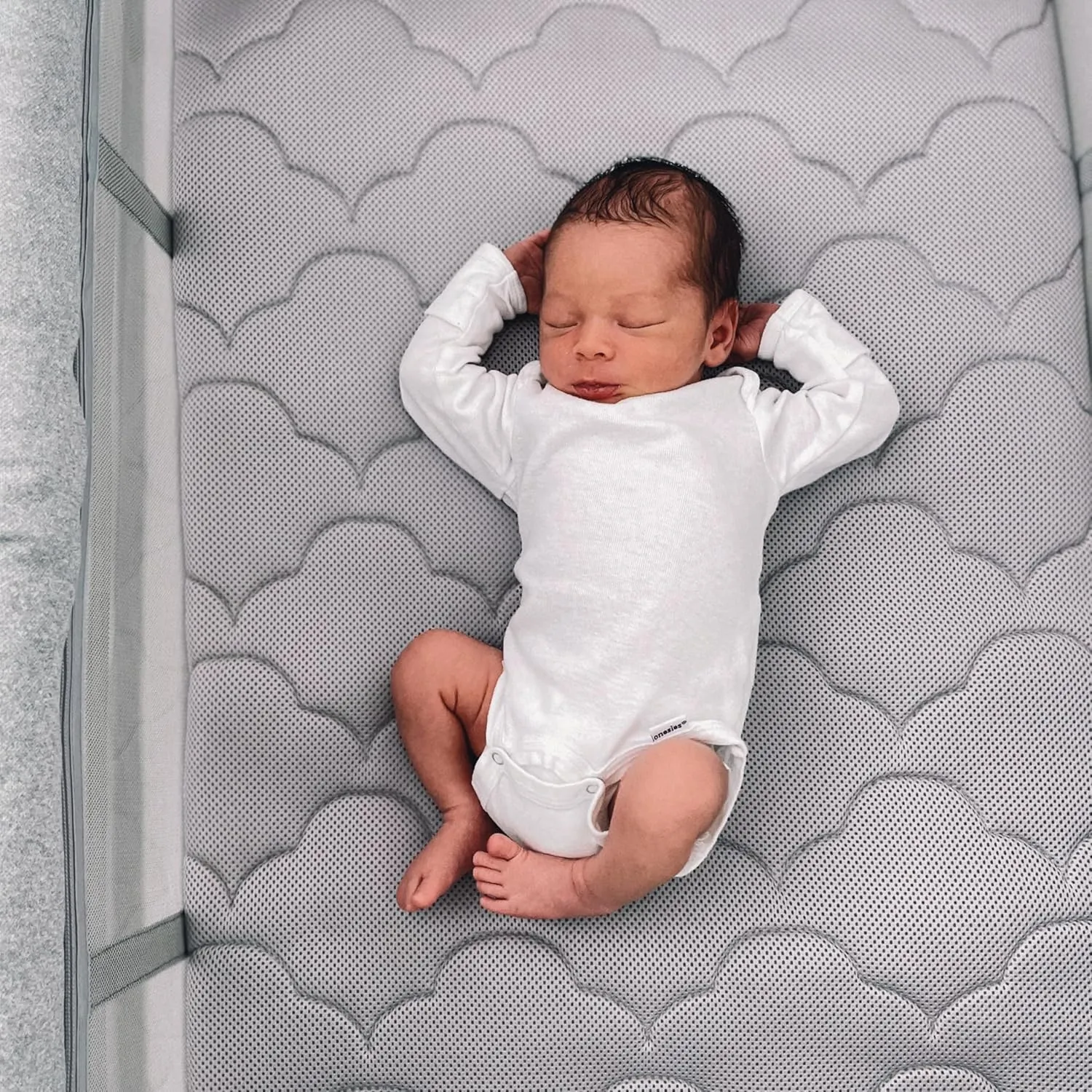 Newton Baby Bassinet Insert for Travel Crib & Playard | Includes Mattress & Sheet, Ultra-Breathable & Washable, Dual-Layer Cover | Does NOT Include Play Yard