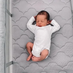 Newton Baby Bassinet Insert for Travel Crib & Playard | Includes Mattress & Sheet, Ultra-Breathable & Washable, Dual-Layer Cover | Does NOT Include Play Yard