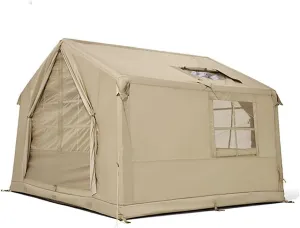NIEH 7㎡ Large Space Inflatable Tent, Rainproof and Thickened Windproof and Sunproof House for Outdoor Camping Overnight