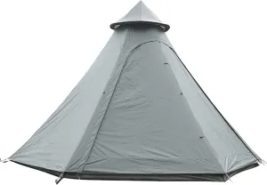 NIEH Tents for Camping 4 Person, Pyramid Teepee Tent Adult Tent Double Layers Indian Tent Yurt Tent Tower Post Bell Tent for Outdoor Family Trip Hello